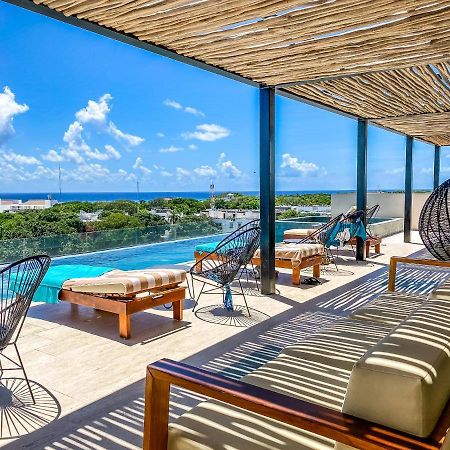 Big Studio At Kaab By The Beach With Roof Top Pool, Sauna And Jacuzzi Near Paseo Del Carmen Mall Playa del Carmen Eksteriør bilde