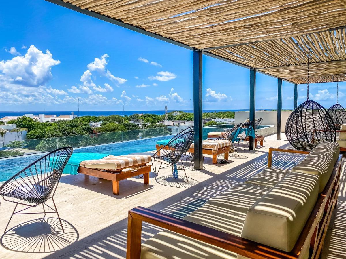 Big Studio At Kaab By The Beach With Roof Top Pool, Sauna And Jacuzzi Near Paseo Del Carmen Mall Playa del Carmen Eksteriør bilde