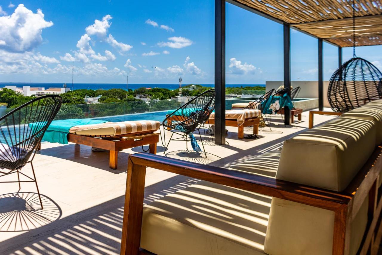 Big Studio At Kaab By The Beach With Roof Top Pool, Sauna And Jacuzzi Near Paseo Del Carmen Mall Playa del Carmen Eksteriør bilde