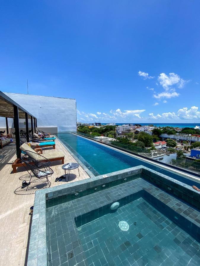Big Studio At Kaab By The Beach With Roof Top Pool, Sauna And Jacuzzi Near Paseo Del Carmen Mall Playa del Carmen Eksteriør bilde